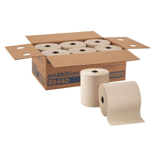 enMotion 8in Recycled Paper Towel Roll by GP PRO, Brown, 700 Feet Per Roll, 6 Rolls Per Case